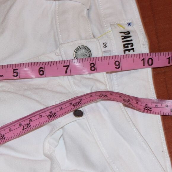 Paige White Verdugo Ankle Skinny Jeans Women Size 26 - Picture 15 of 16